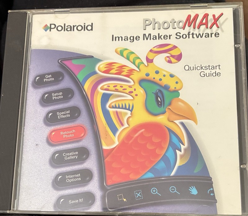 Polaroid PhotoMax Image Maker Software – 1998 Quickstart Guide PC CD ROM