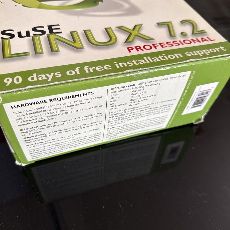 NEW FACTORY SEALED SuSE Linux 7.2 Professional 8 Disc CD Rom - Big Box / 8 Disc gallery