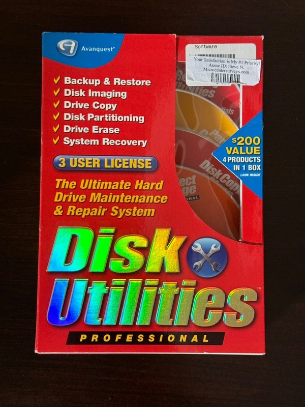 Brand New Avanquest Disk Utilities Professional – 3 USER License, Model 1600
