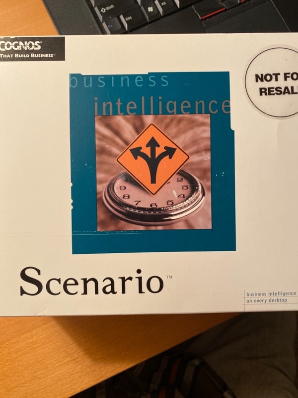 Sealed CognoScenario Not For Resale software.
