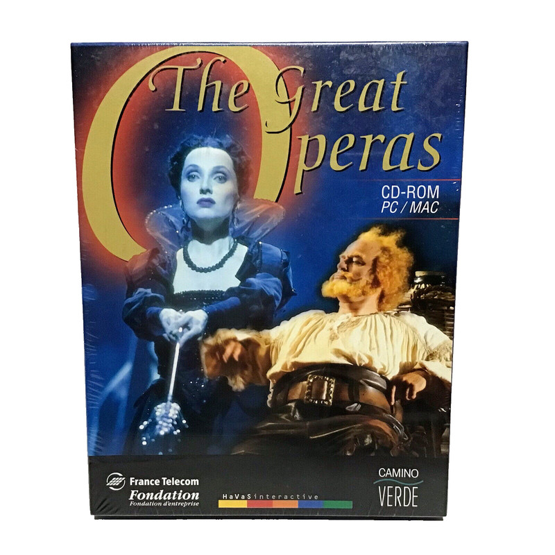 The Great Operas CD-Rom PC / Mac Camino Verde Paris Music Education 1996 NEW