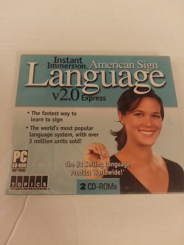 Instant Immersion American Sign Language v2.0 Express PC CD-ROM Brand New Sealed
