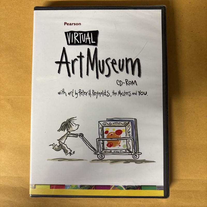 NEW SEALED Pearson Virtual Art Museum CD-ROM Windows mac Computer