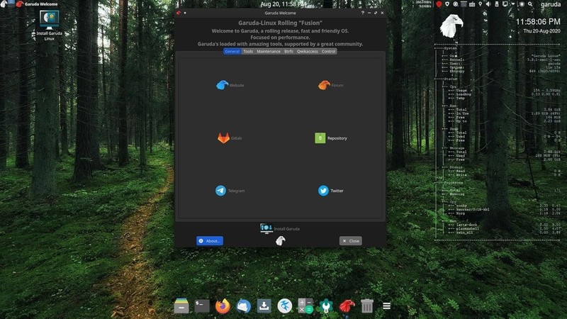 Latest New Release Garuda Linux Mokka OS Operating System for PC on DVD gallery