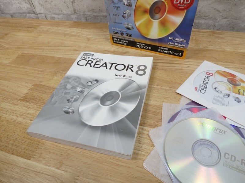 Roxio Easy Media Creator 8 Suite Software PC DVD Burning Edit Burn Complete Set gallery