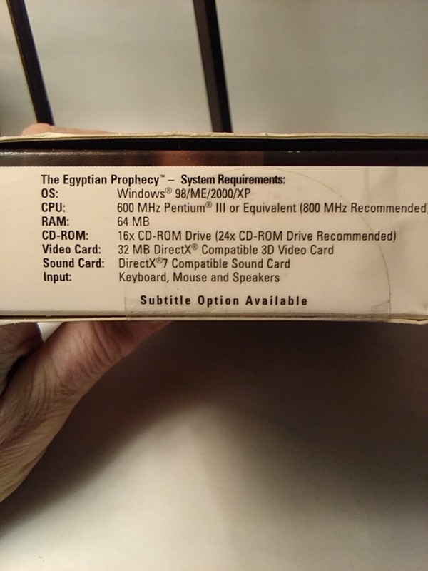 Egyptian Prophecy PC CD Game, A Mystery Lies Waiting...98/ME/2000/XP PC CD gallery