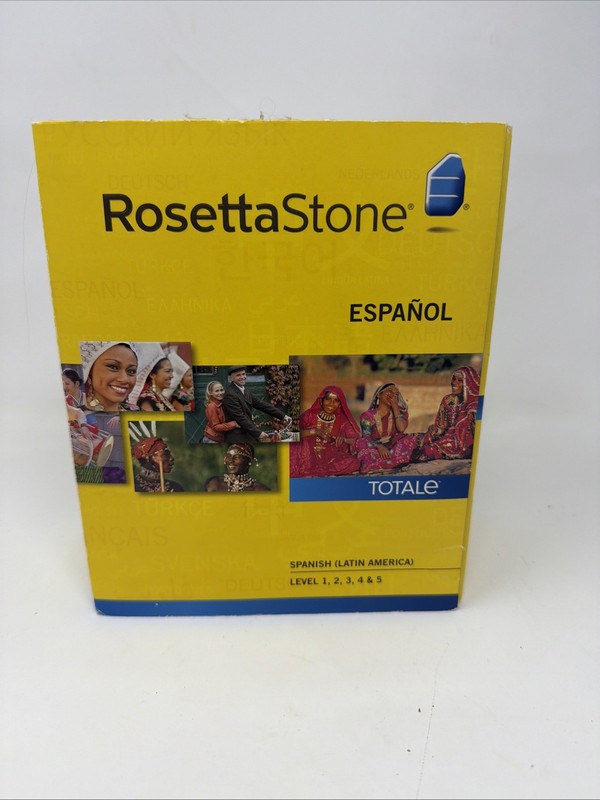 ROSETTA STONE Espanol SPANISH Latin America Level 1 2 3 4 5 Complete Set