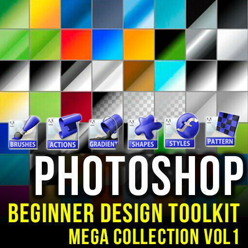DESIGN TOOLKIT FOR PHOTOSHOP (CS,CS2, CS3,CS4, CS5, CS6, CC) – BEGINNER VOL1