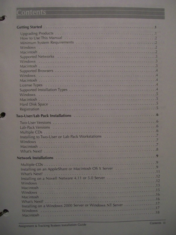 TEACHER'S ASSIGNMENT & TRACKING & WORD MUNCHERS DELUXE CD-ROM (3 RING BINDER) gallery