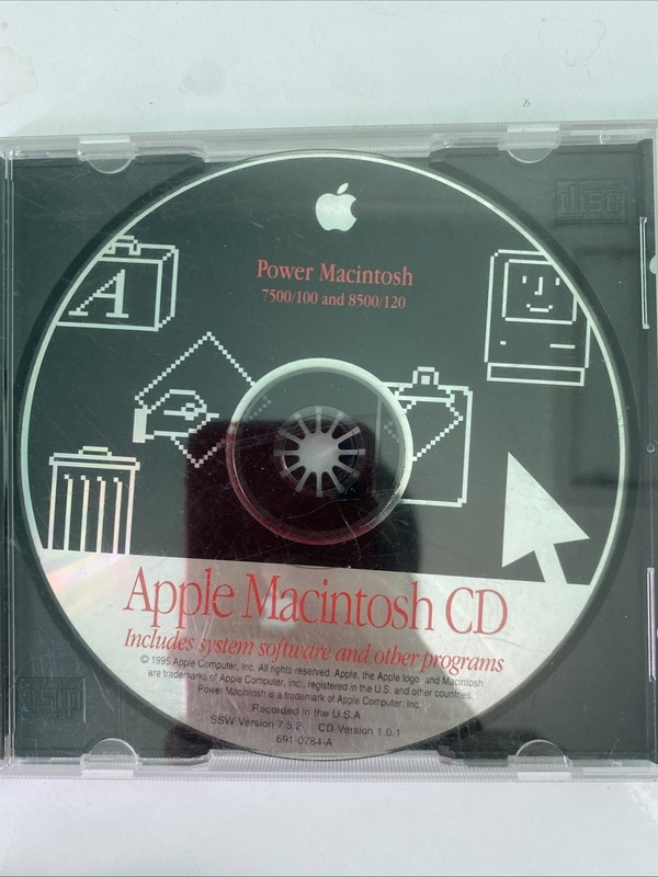 Apple Power Macintosh 7500/100 & 8500/120 Installion CD Ver 7.5.2