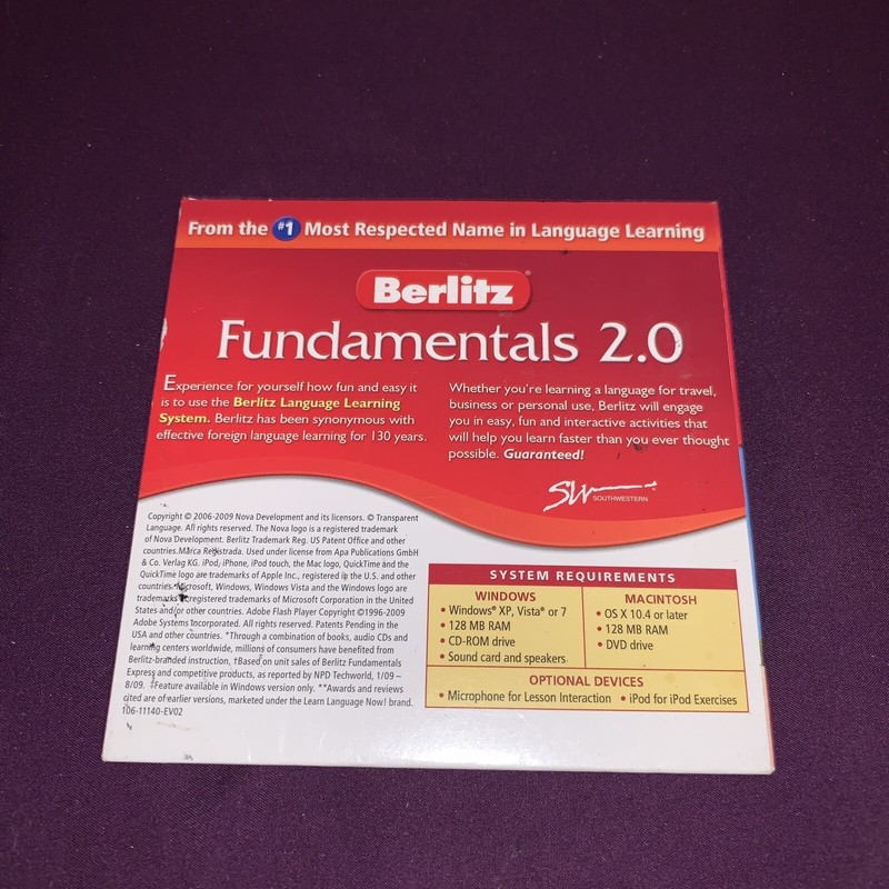 Berlitz Fundamentals 2.0 CD ROM 6 Languages gallery