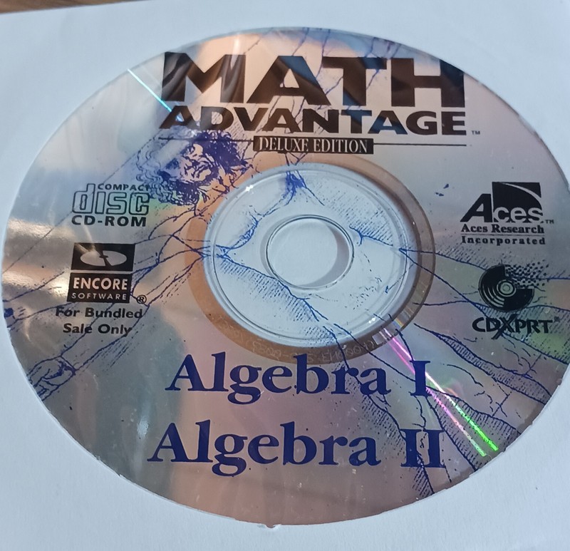 MATH ADVANTAGE: "Set of Four CD Roms" Aces Research Inc DISCS ONLY! gallery