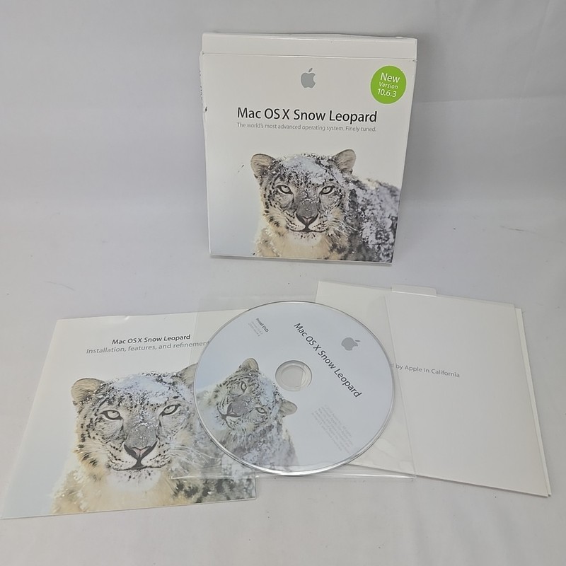 Apple Mac OS X Snow Leopard Version 10.6 Install Disc Good Original gallery