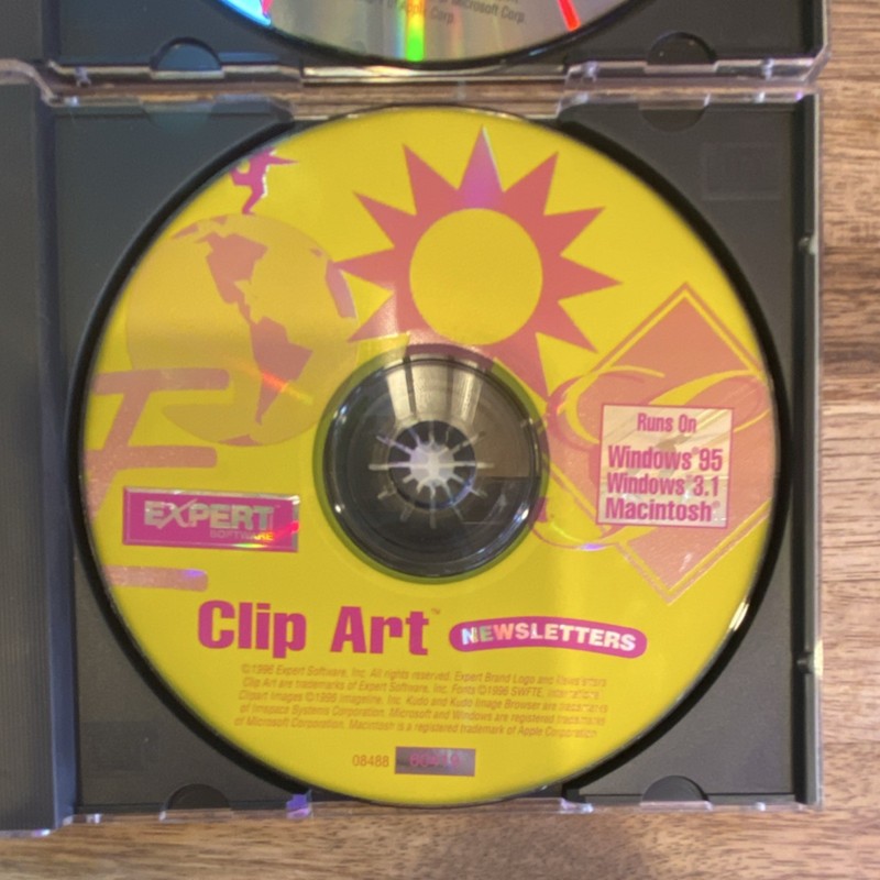 Expert Software CD Clip Art Collection #1 & Newsletters Windows/Mac CD-ROM gallery