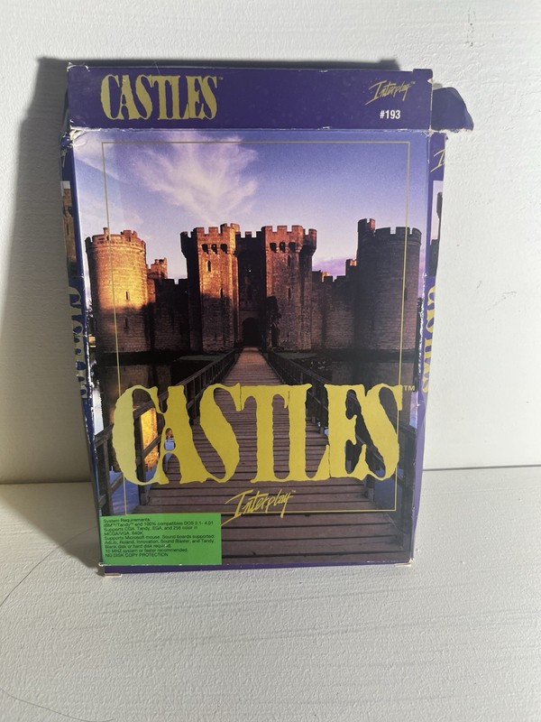 Interplay Castles 5.25″ Floppy Disk Computer Game for MS-DOS