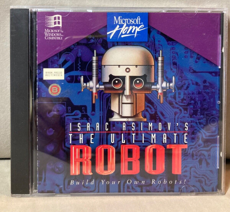 Microsoft Home Video Game Issac Asimov’s Ultimate Robot CD-ROM