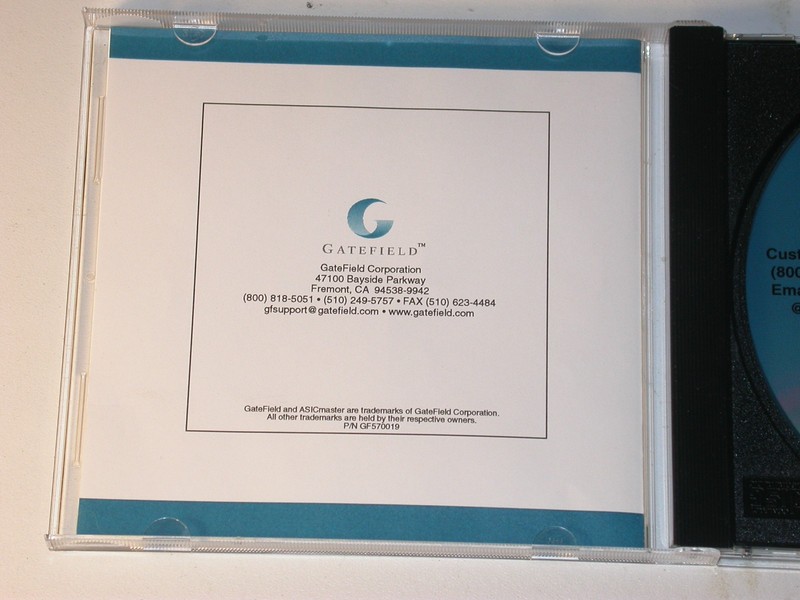 Gatefield ASICmaster 3.0 ASIC Design Software Computer Program gallery