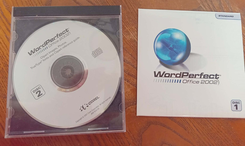 Corel WordPerfect Office 2002 DISCS Only, Pre-owned VERY GOOD