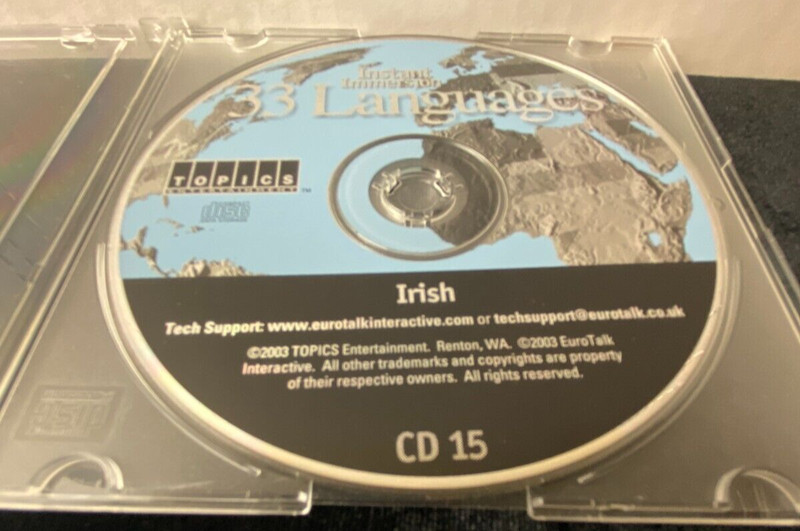 INSTANT IMMERSION 33 LANGUAGES CD ROM 15 IRISH