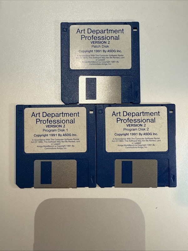 Art Department Professional Version 2 Commodore Amiga on 3.5″ disks