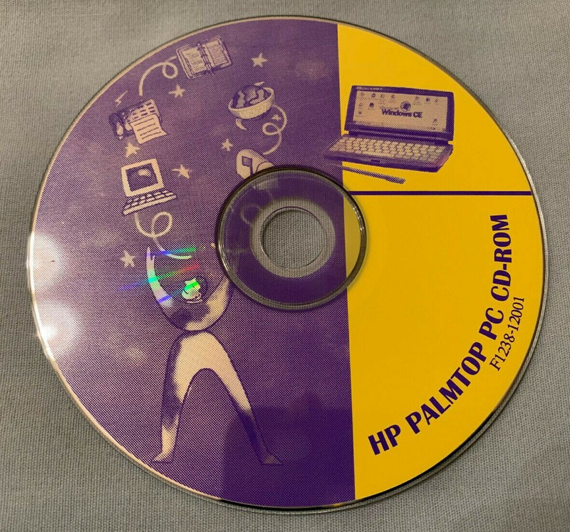 HP Palmtop PC CD-ROM F1238-12001 Computer Software Disc – VERY RARE!