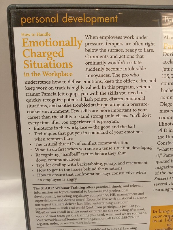Star12 - How To Handle Emotionally Charged Situations in the Workplace (CD-ROM) gallery