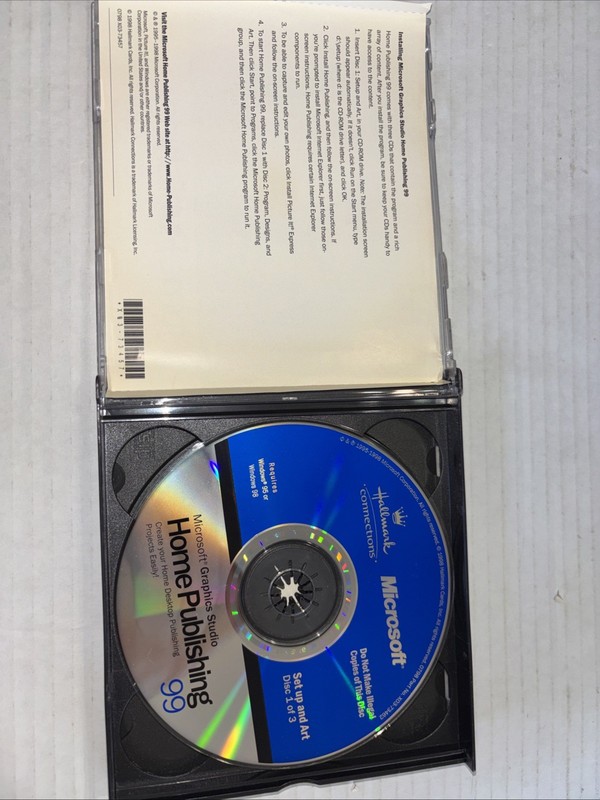 Microsoft Graphics Studio Home Publishing Suite 99 Picture It! CIB - VTG gallery