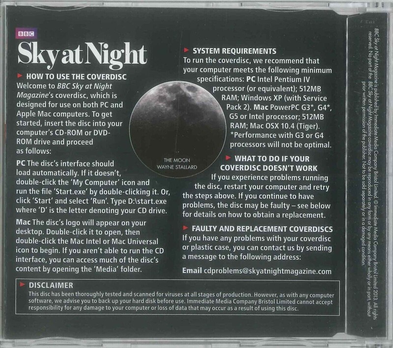 BBC Sky at Night CD-ROM, Magnificent Moons, #101 October 2013, Windows, Mac gallery