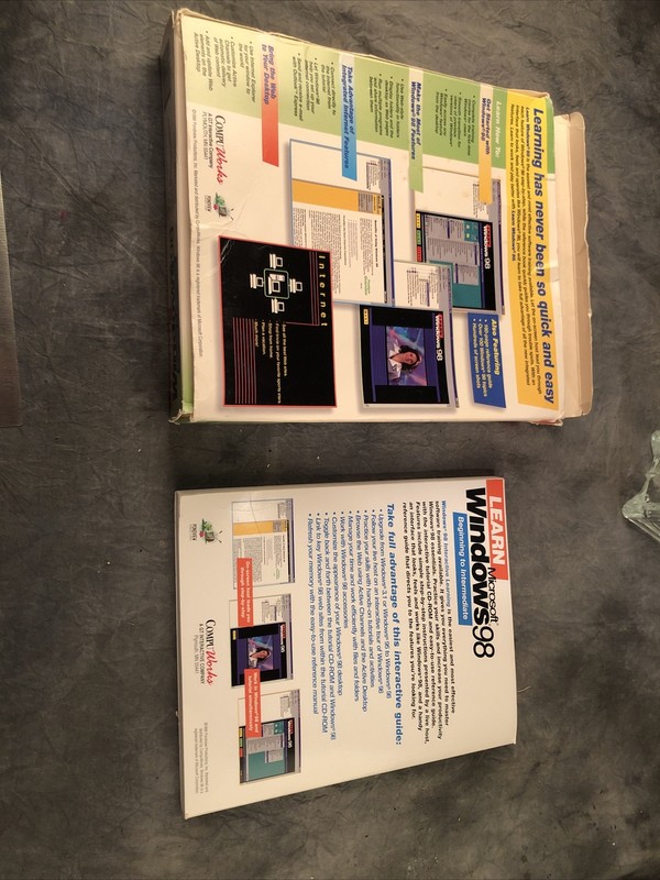 Microsoft Office 98 CD ROM Compu Works Learn Beginning to Intermediate Open Box gallery