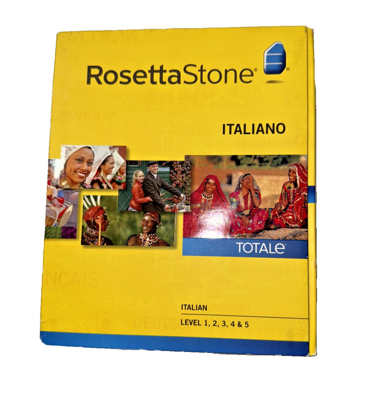 Rosetta Stone Italiano Version 4 Level 1-4 Set – With Activation Code & Headset