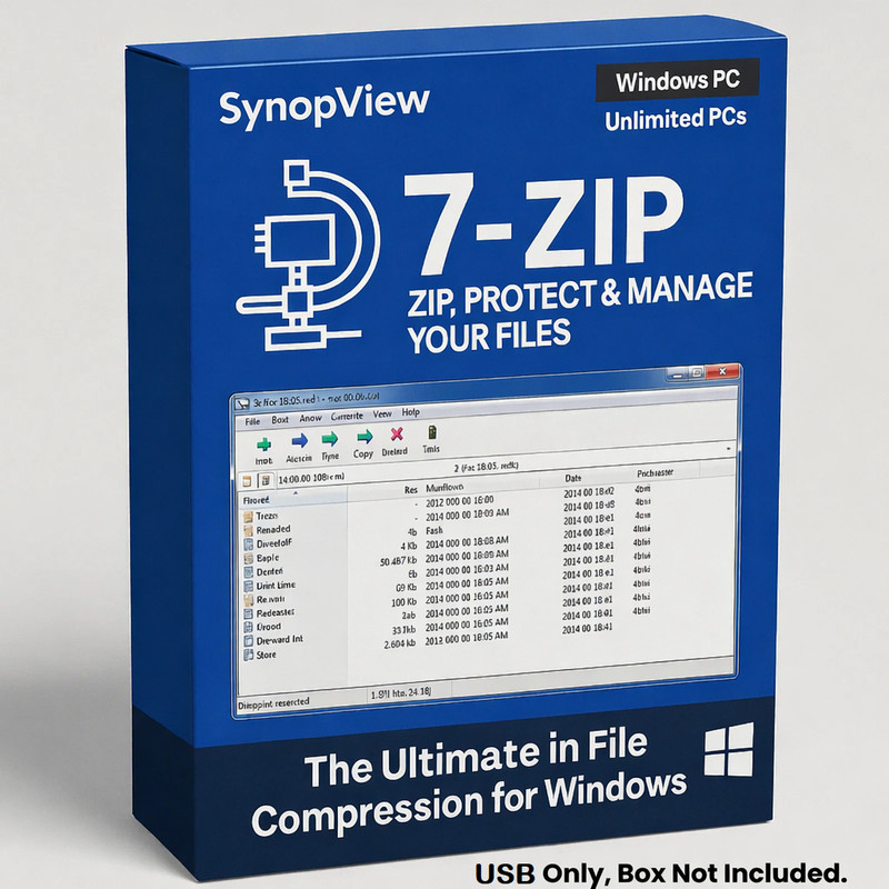 7-Zip 2026 – Ultimate Compression & Encryption – File Archiver Zip Unzip USB