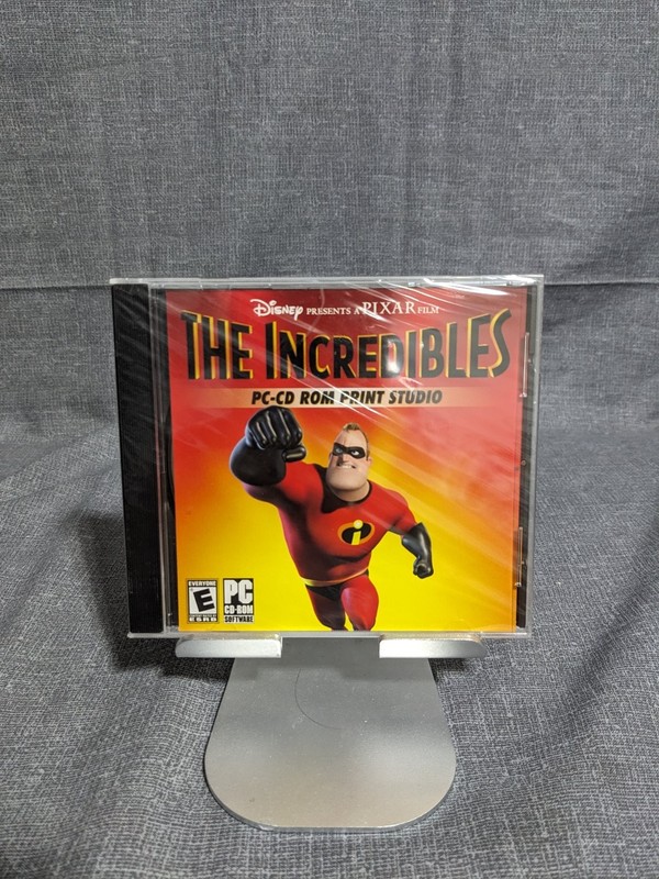 Disney Pixar The Incredibles PC-CD ROM Print Studio Software Windows 98/XP