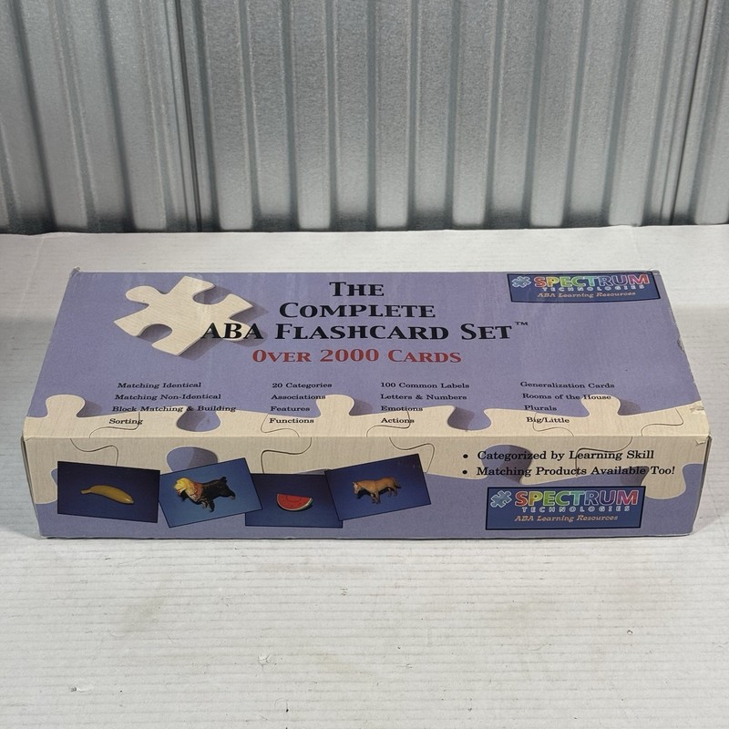 Spectrum ABA Learning Resources “The Complete ABA Flashcard Set” Over 2000 Cards