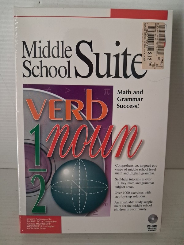 Multimedia Middle School Grammar CD-Rom 1995 SEALED