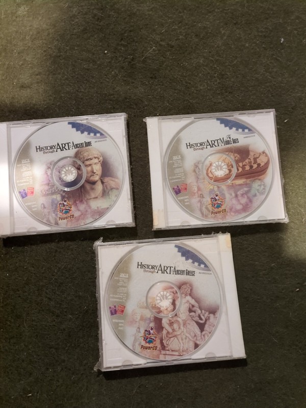 Lots of 3 CD-ROM BRAND NEW History Through Art Ancient Greece Rome & Middle Ages