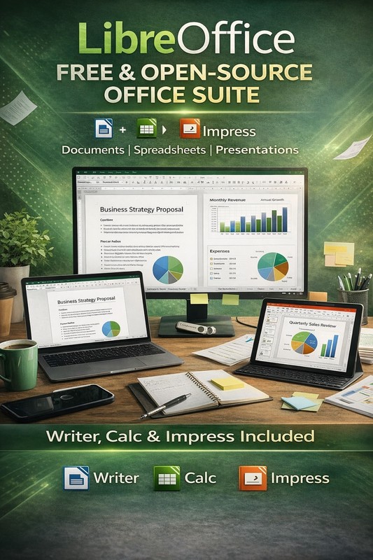 LibreOffice USB No Subscription Office Suite Word Excel PowerPoint Alt | Easy gallery