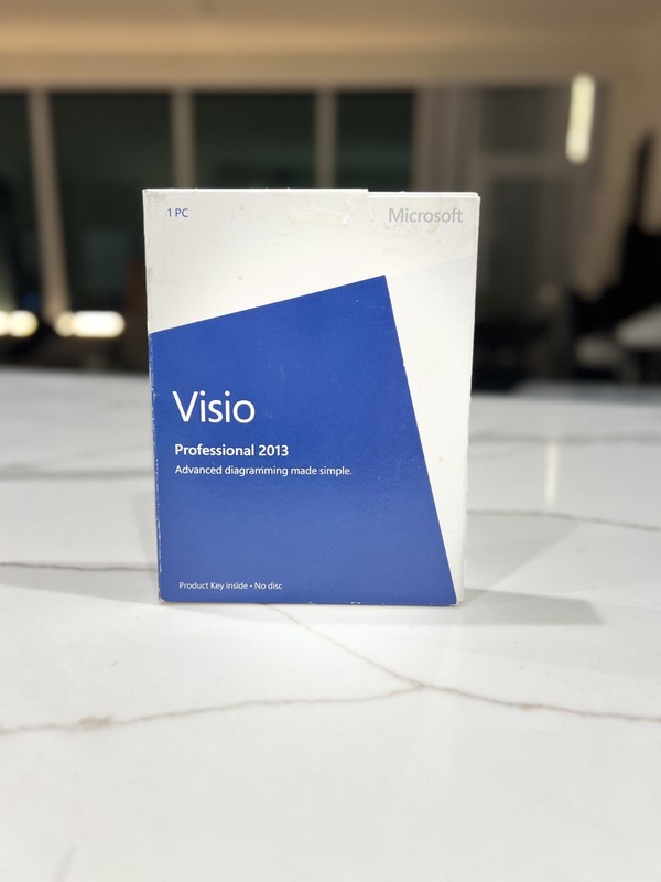 Brand New Microsoft Visio Professional 2013 Product Key Card (D87-05358) No Disc