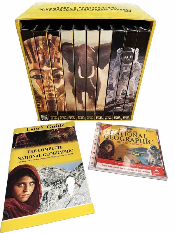 The Complete National Geographic – 100 Years Magazine on CD-ROM in 10 box SET