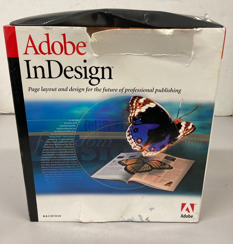 Adobe InDesign 1.0 For Macintosh Full Version Big Box Apple Computer gallery