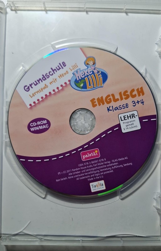 PRIMARY SCHOOL ENGLISH 3+4 GRADE PC CD-ROM LEARN PRACTICE PLAYING WITH WITCH LILLI gallery