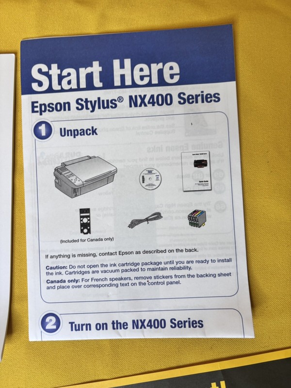 Epson Stylus NX400 Series Software Logiciels CD Drivers Utilities & Quick Start gallery