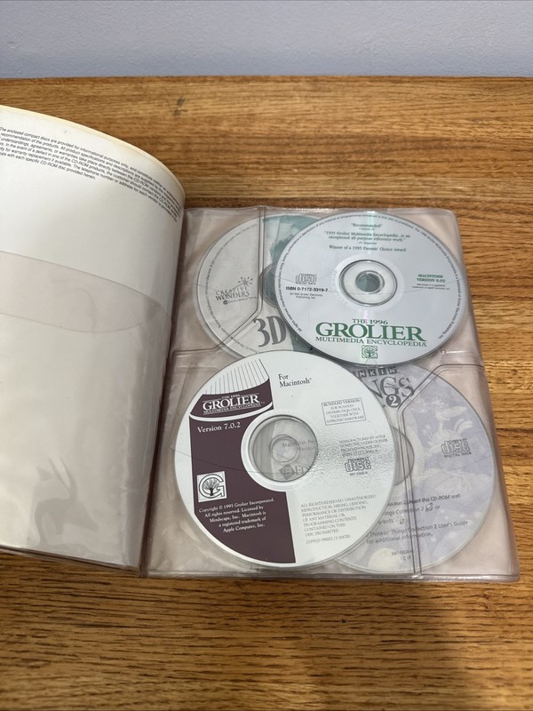 Vintage Apple Macintosh Compact Discs CD-ROM Software Bundle Encyclopedia iMac gallery