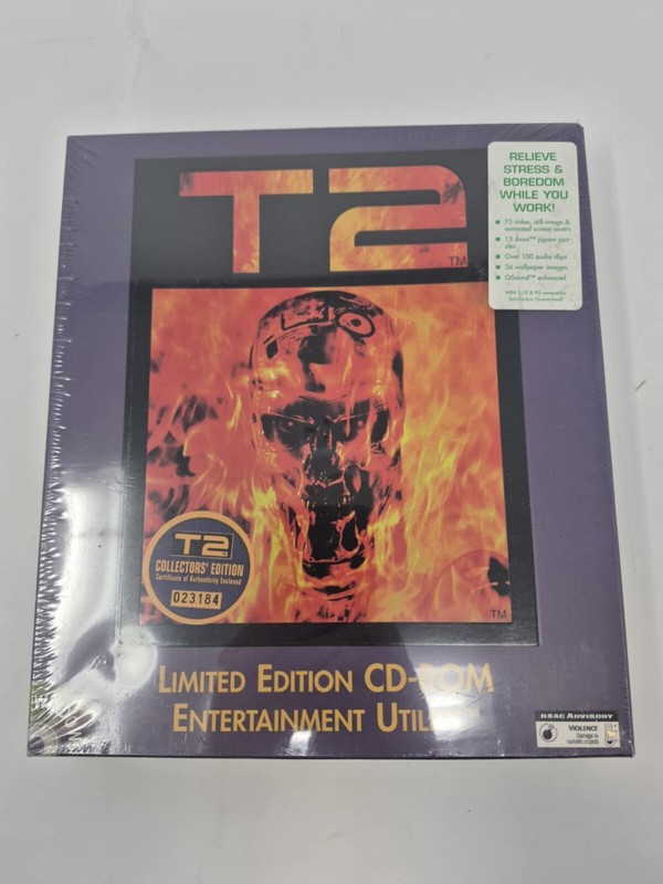 Terminator 2 T2 Limited Edition CD-ROM Entertainment Utility Big Box Win 3.1 95
