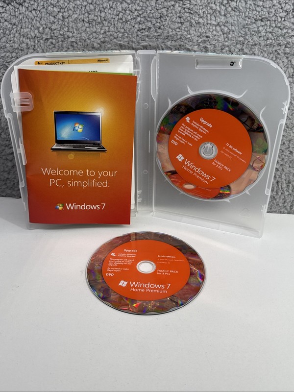 Microsoft Windows 7 Home Premium Upgrade Family Pack For 3 PCs 32 & 64 Bit CD gallery