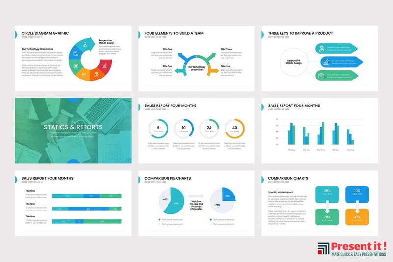 ONE Keynote Template gallery