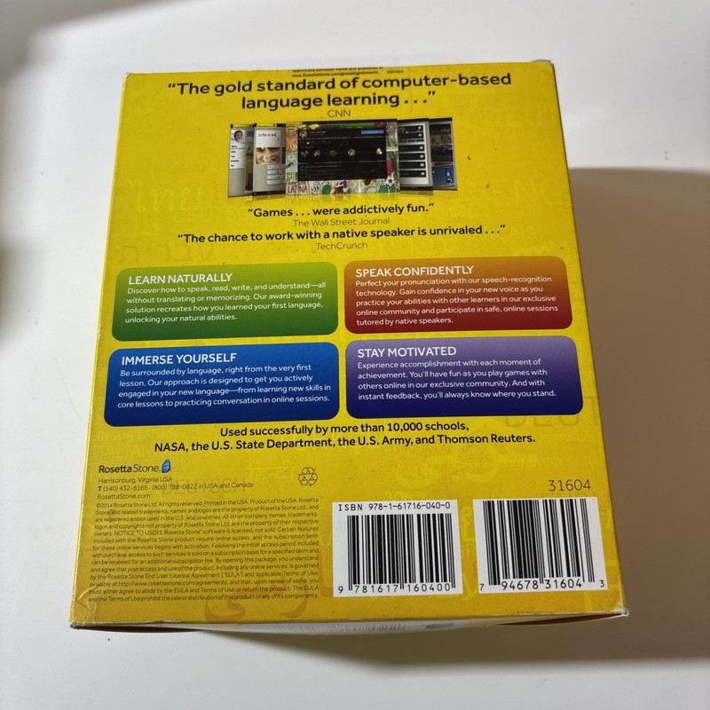 Rosetta Stone Italiano Version 4 Level 1,2,3,4,5 Set Excellent Condition gallery