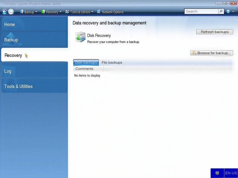Acronis Cyber Protect Home Office Bootable DVD/USB gallery