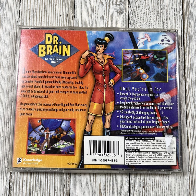 Dr. Brain Action Reaction PC CD-ROM Windows 95 98 Educational Puzzle Game gallery