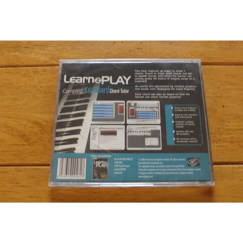 Learn 2 Play Complete Keyboard Chord Tutor PC CD-ROM Piano Training Software gallery