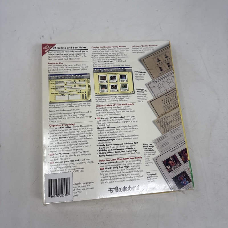 Broderbund Family Tree Maker Deluxe Edition 3.0 Windows 3 1/2" Diskette - Sealed gallery